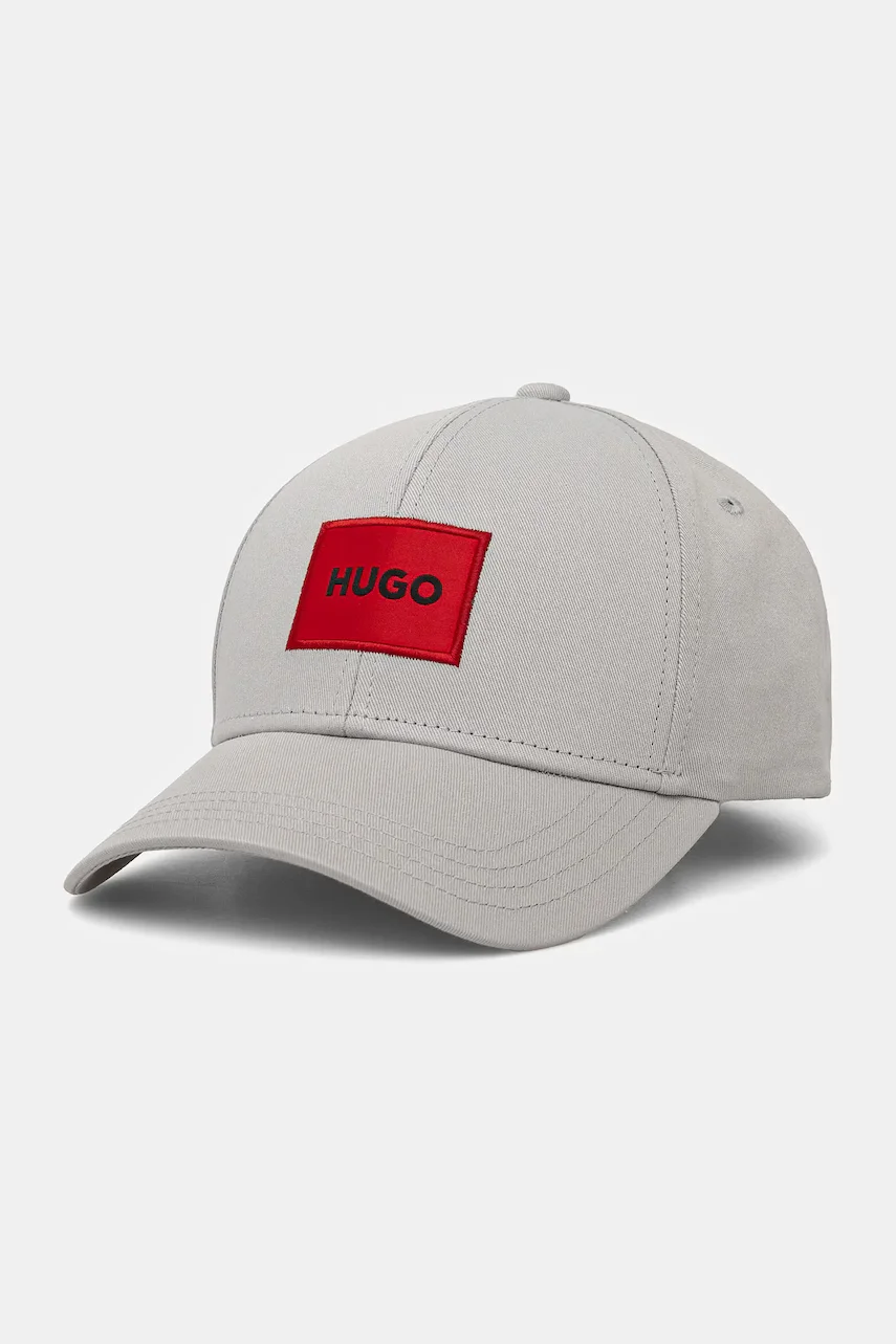 HUGO Памучна шапка с козирка Men-X 581-RL