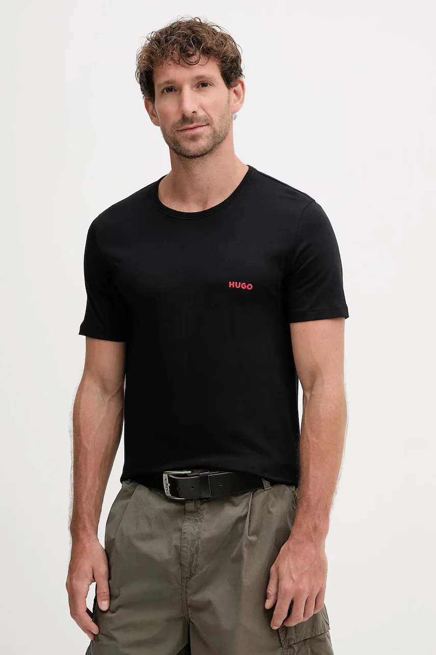 HUGO Памучна тениска (3 броя) T-SHIRT RN TRIPLET P