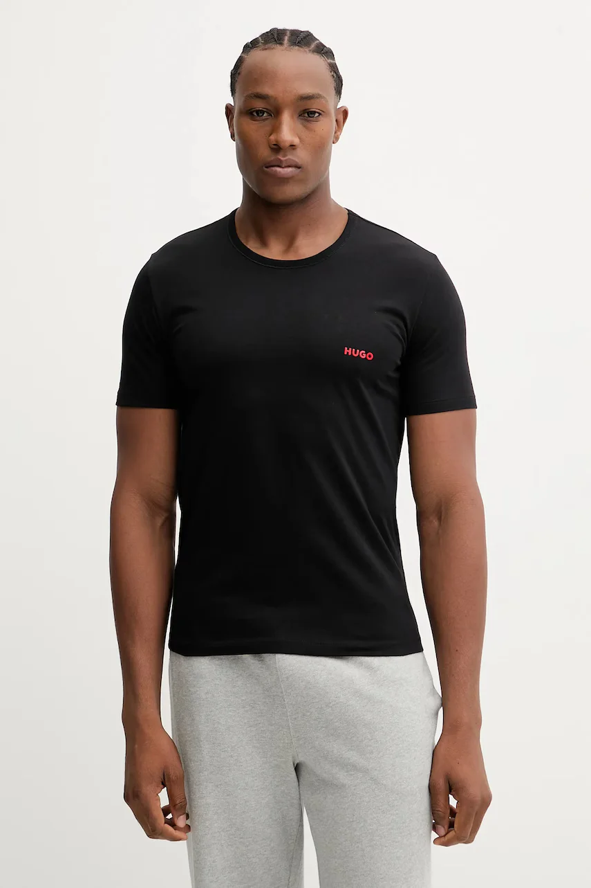 HUGO Памучна тениска (3 броя) T-SHIRT RN TRIPLET P