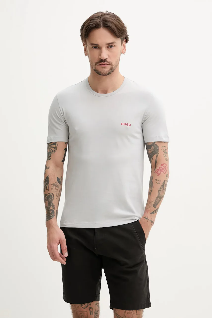 HUGO Памучна тениска (3 броя) T-SHIRT RN TRIPLET P