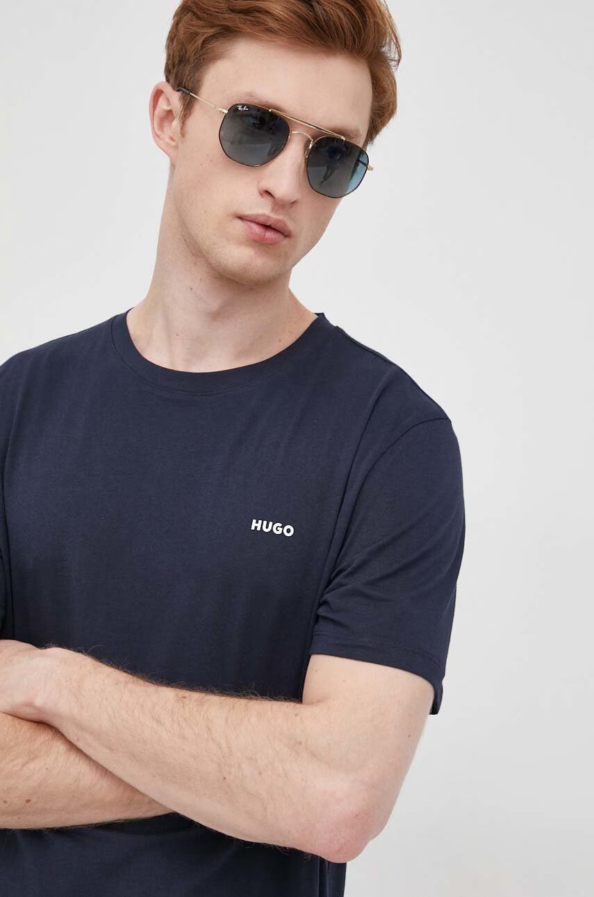 HUGO Памучна тениска Dero222