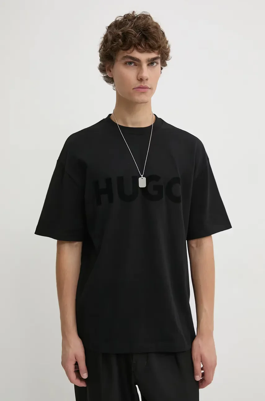 HUGO Памучна тениска Dinkee
