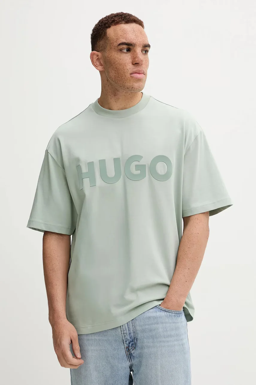 HUGO Памучна тениска Dinkee