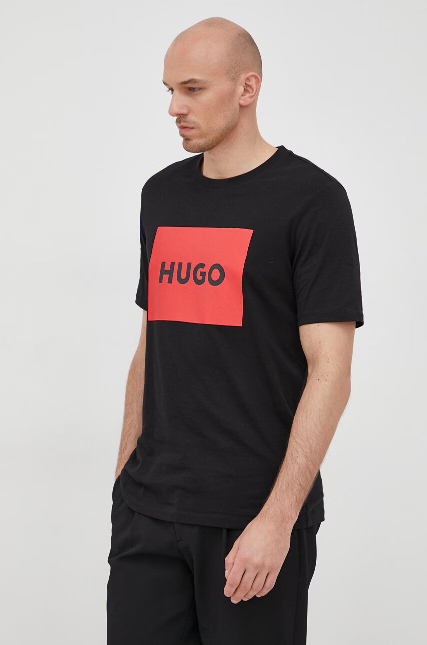 HUGO Памучна тениска Dulive222