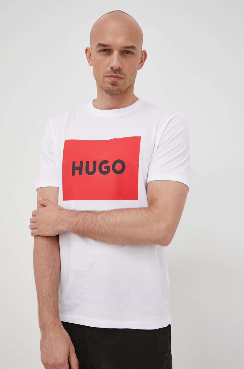 HUGO Памучна тениска Dulive222