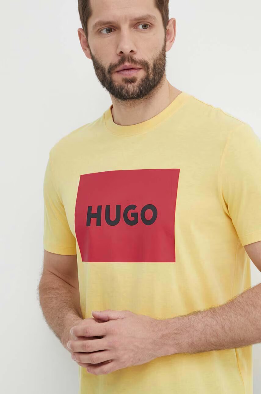 HUGO Памучна тениска Dulive222