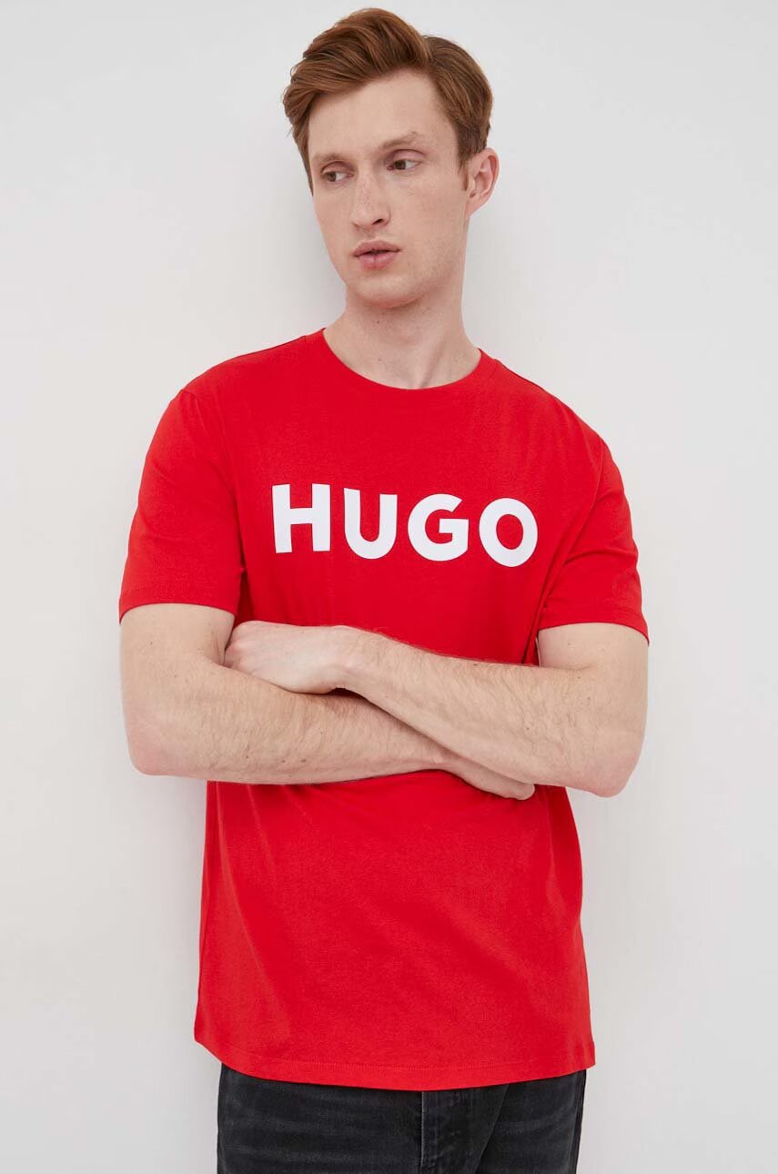 HUGO Памучна тениска Dulivio
