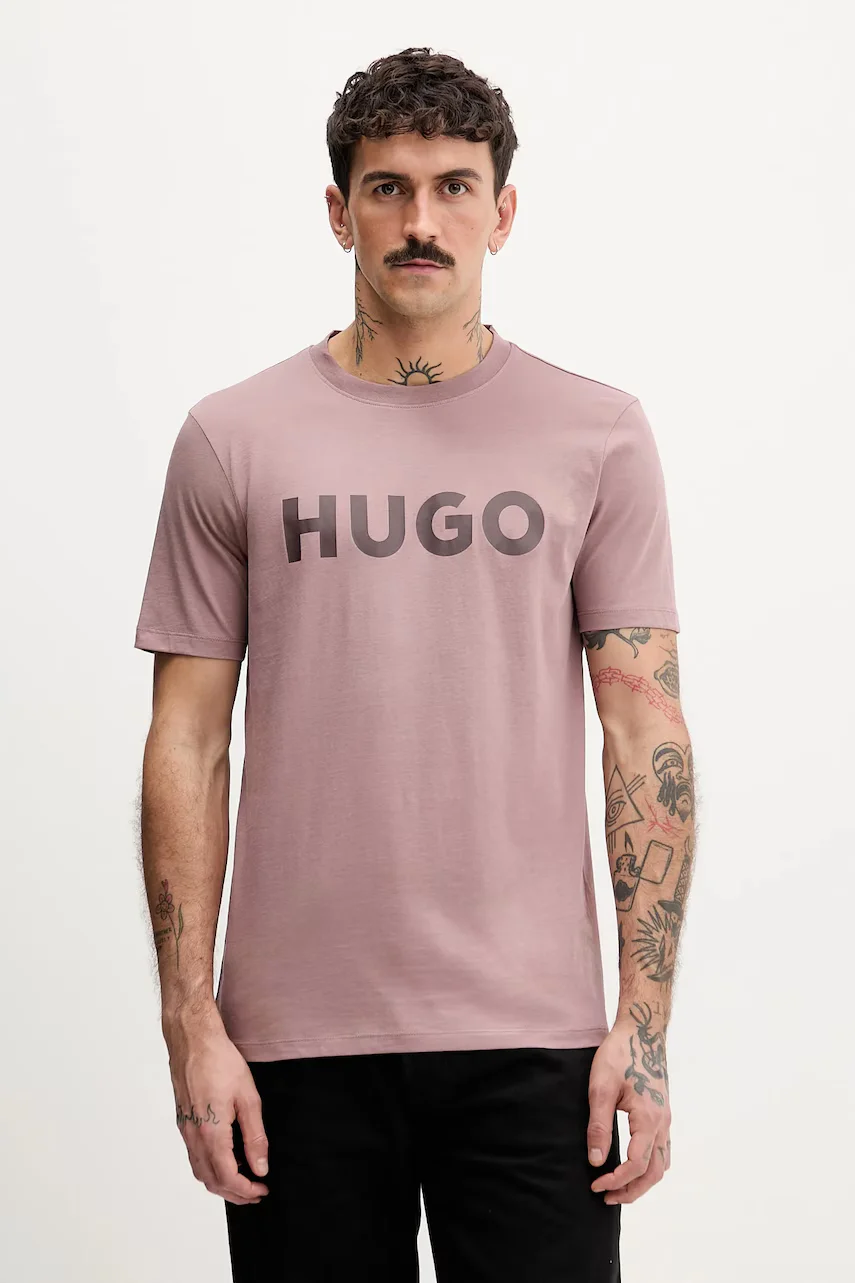 HUGO Памучна тениска Dulivio