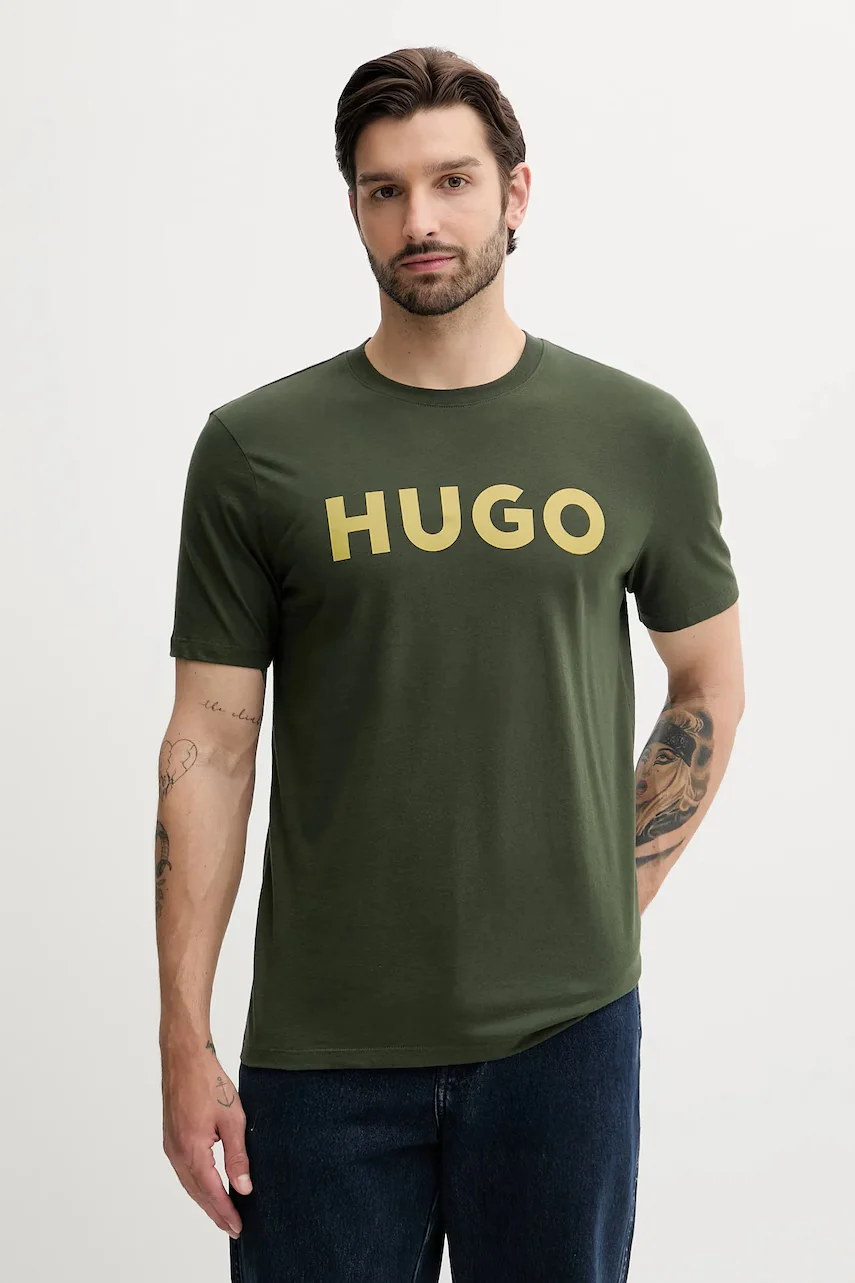 HUGO Памучна тениска Dulivio