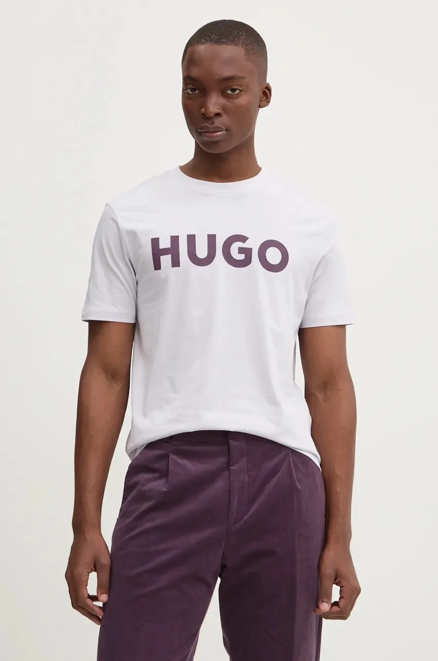 HUGO Памучна тениска Dulivio
