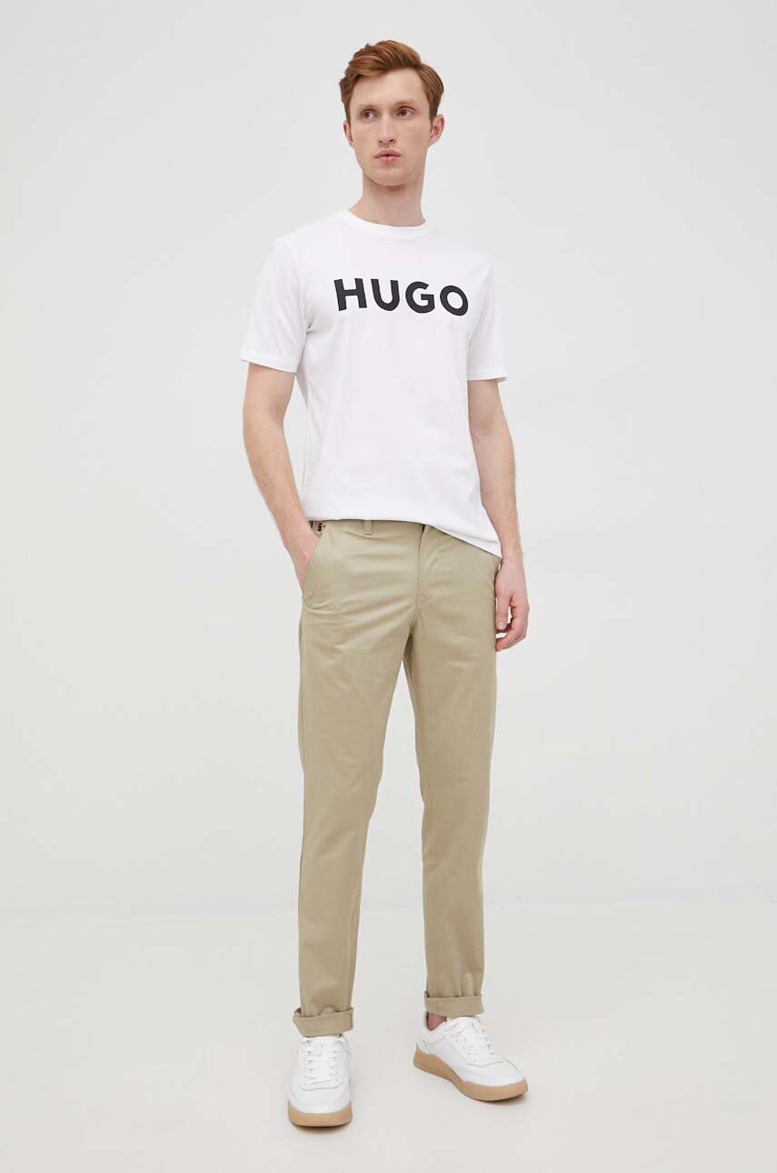 HUGO Памучна тениска Dulivio