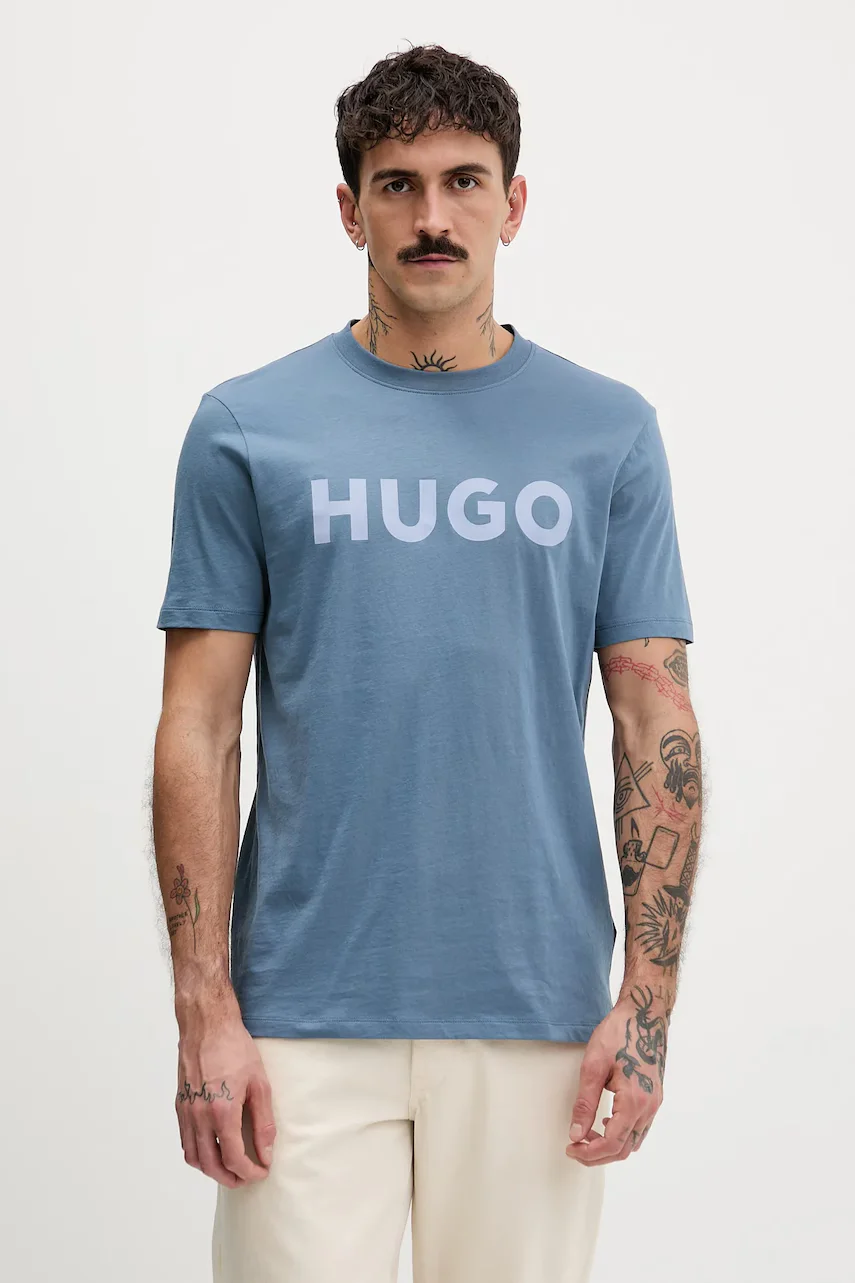HUGO Памучна тениска Dulivio