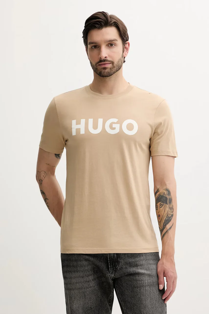 HUGO Памучна тениска Dulivio