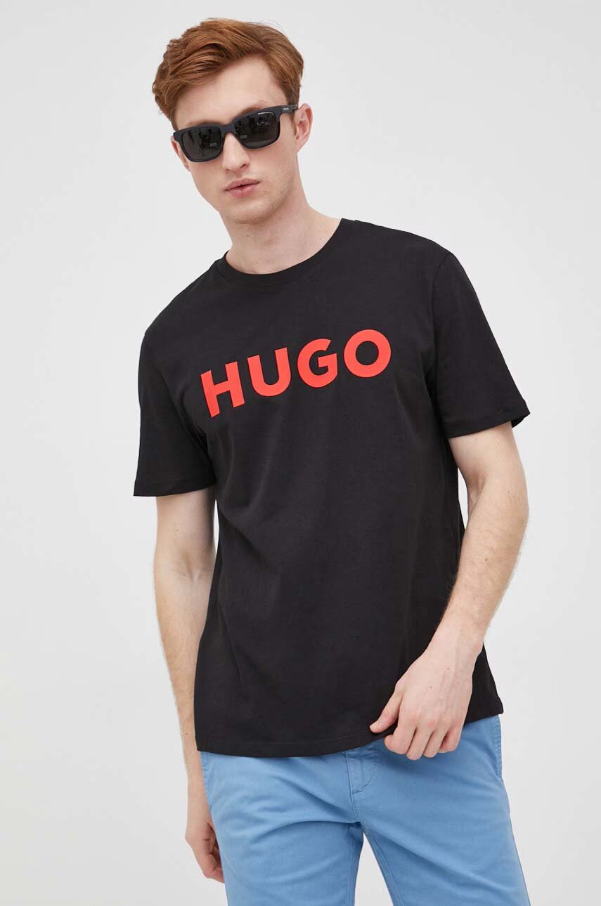 HUGO Памучна тениска Dulivio