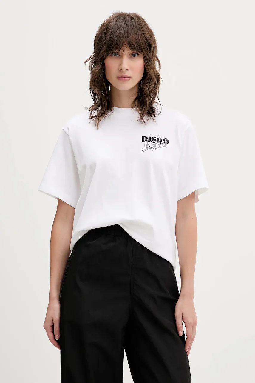 HUGO Памучна тениска Vintage Tee_18