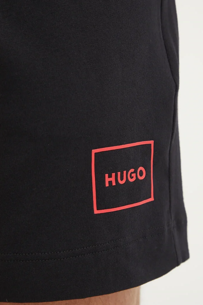 HUGO Пижама мъжка в черно с принт 50534566