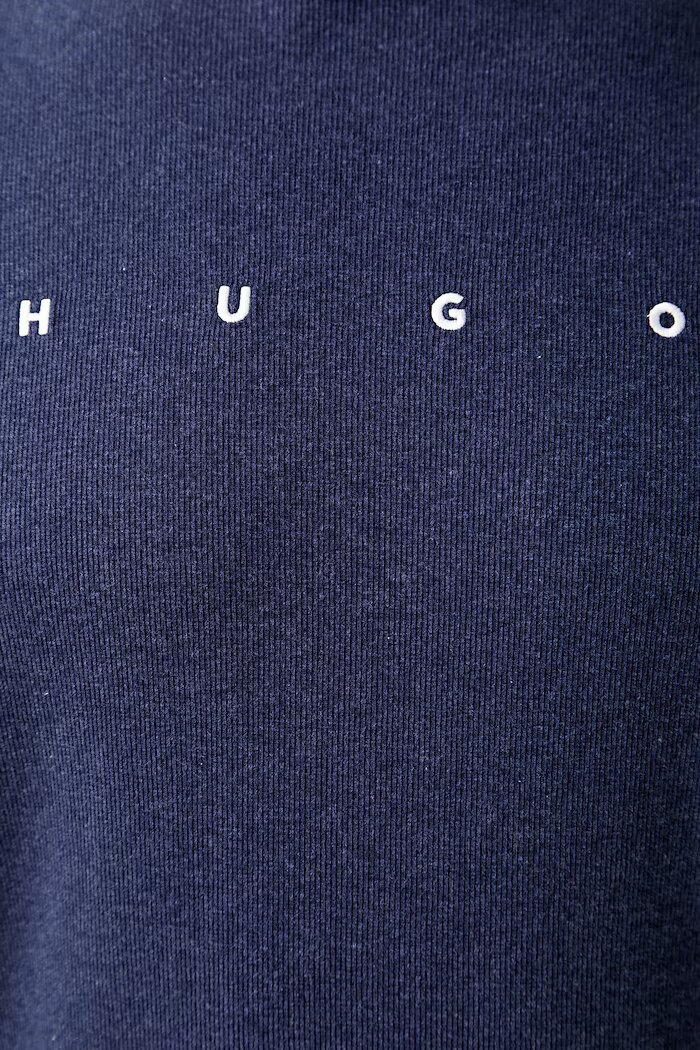 HUGO пижама с къси ръкави мъжка с памук AZURI T-SHIRT тъмносиня 50566148