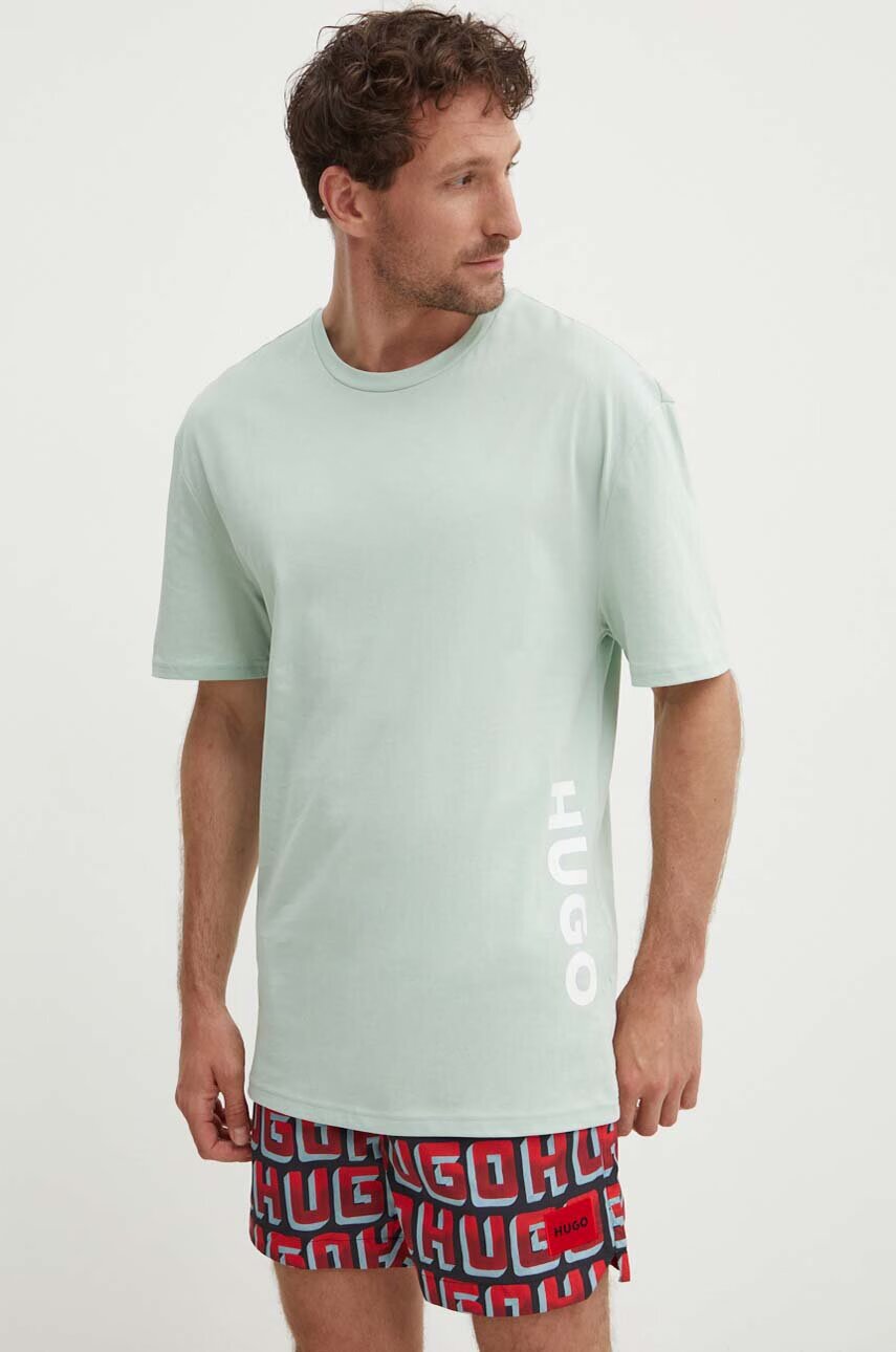 HUGO Плажна тениска T-SHIRT RN RELAXED