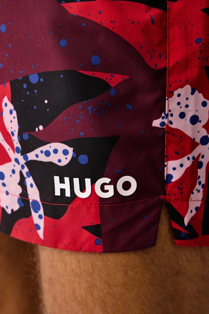 HUGO плувни шорти мъжки CALALA червени 50510061