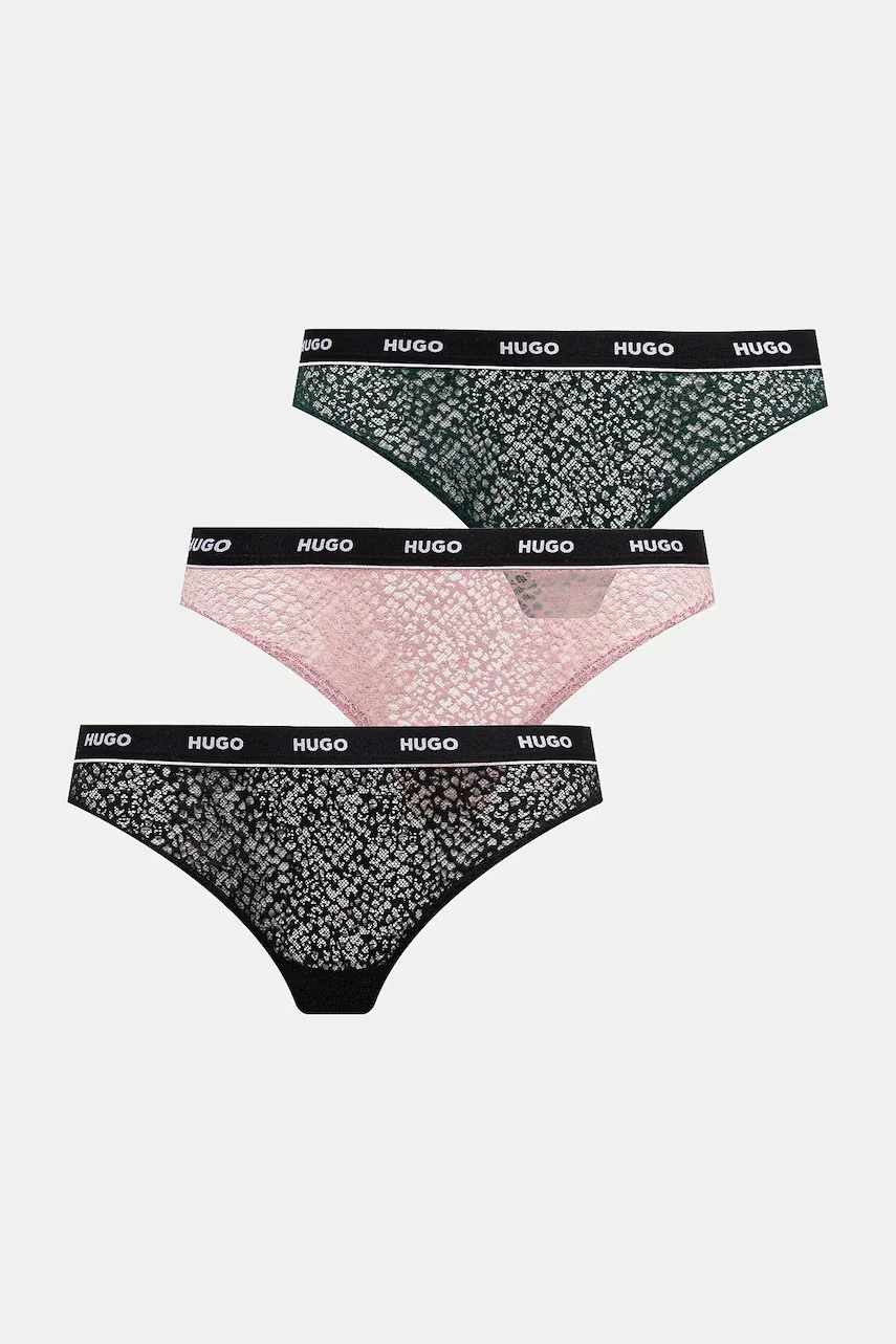 HUGO Прашки (3 чифта) TRIPLE THONG LACE
