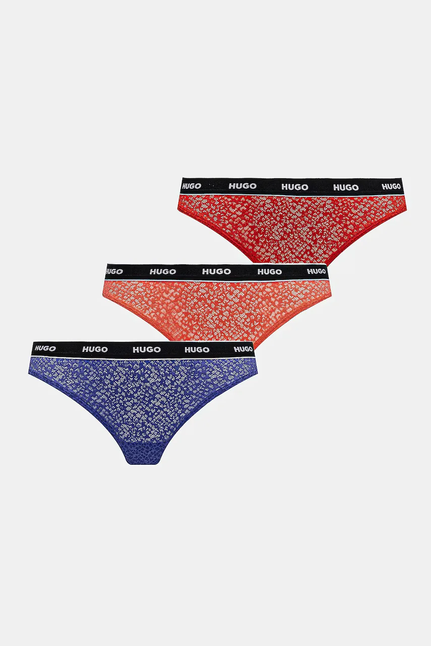 HUGO Прашки (3 чифта) TRIPLE THONG LACE