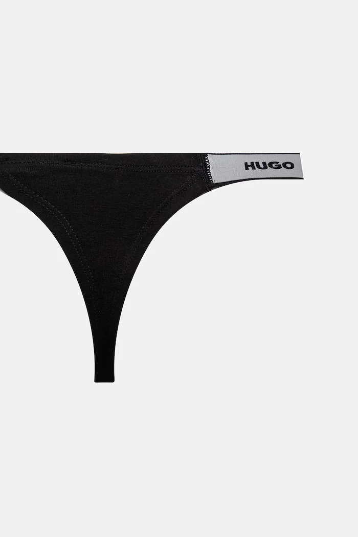 HUGO Прашки (3 чифта) TRIPLET STRING GIFT в черно 50550089