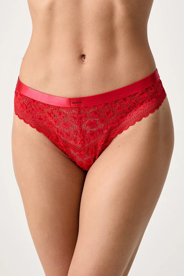 HUGO прашки дамски SAVANA THONG червени 50570676