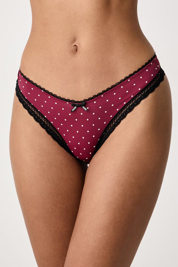 HUGO прашки дамски THONG UNIQUE червени 50545732
