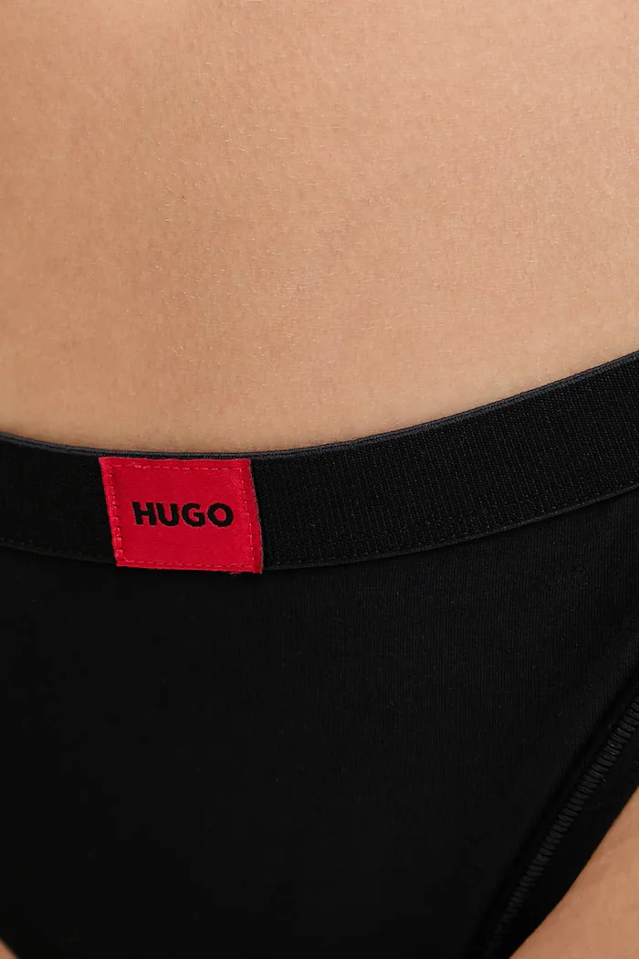 HUGO Прашки SIGNATURE STRING в черно 50557160