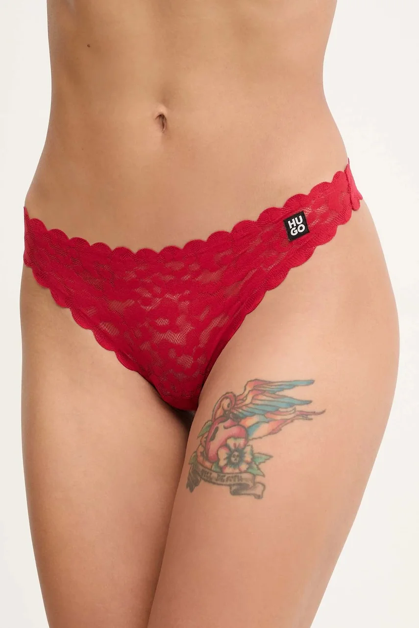 HUGO Прашки THONG LEO LACE