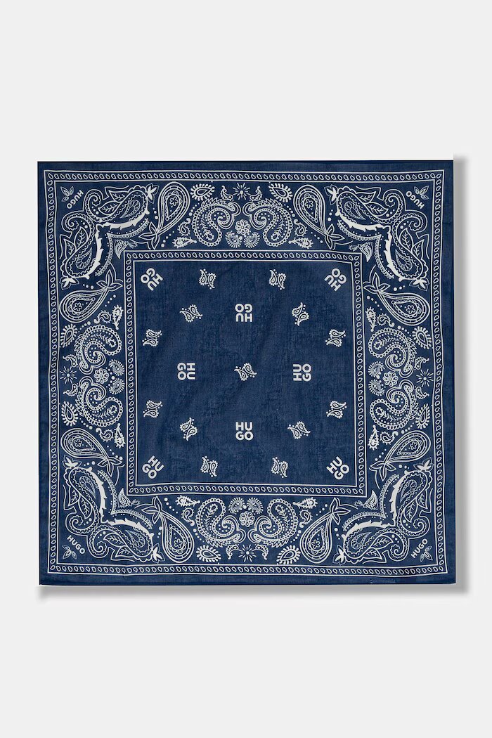 HUGO шалче мъжко от памук 2Bandana_pack_M синьо 50561669