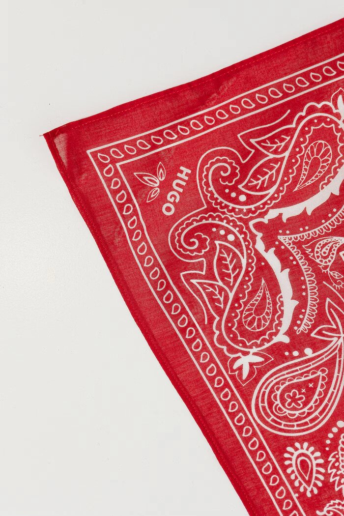 HUGO шалче мъжко от памук 2Bandana_pack_M синьо 50561669