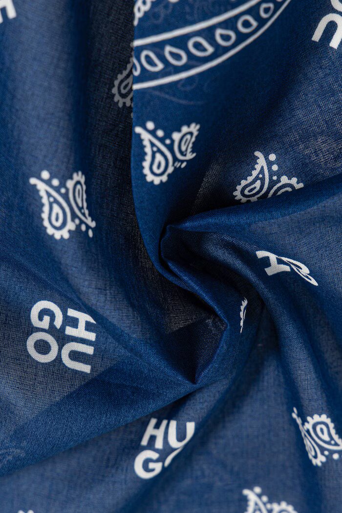 HUGO шалче мъжко от памук 2Bandana_pack_M синьо 50561669