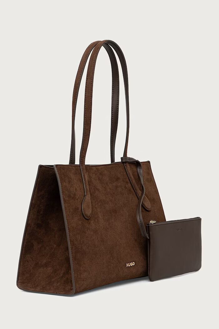 HUGO шопинг чанта дамска Cymbeline S_SM Tote кафява 50573282