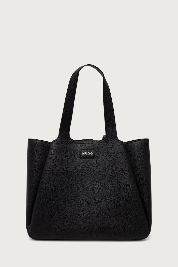 HUGO шопинг чанта дамска от имитация на кожа Orin_Tote черна 50557827