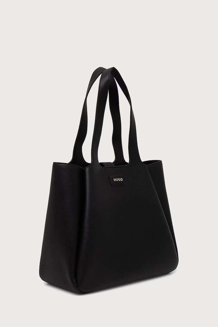 HUGO шопинг чанта дамска от имитация на кожа Orin_Tote черна 50557827
