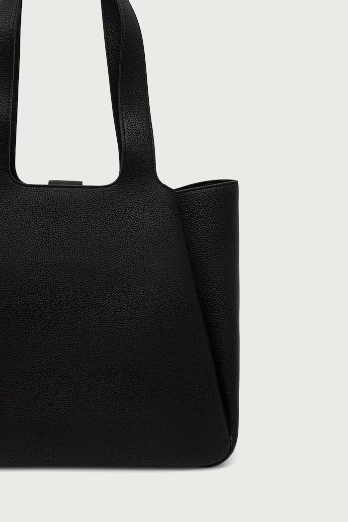 HUGO шопинг чанта дамска от имитация на кожа Orin_Tote черна 50557827