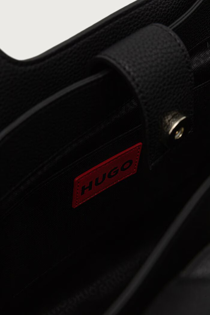 HUGO шопинг чанта дамска от имитация на кожа Orin_Tote черна 50557827