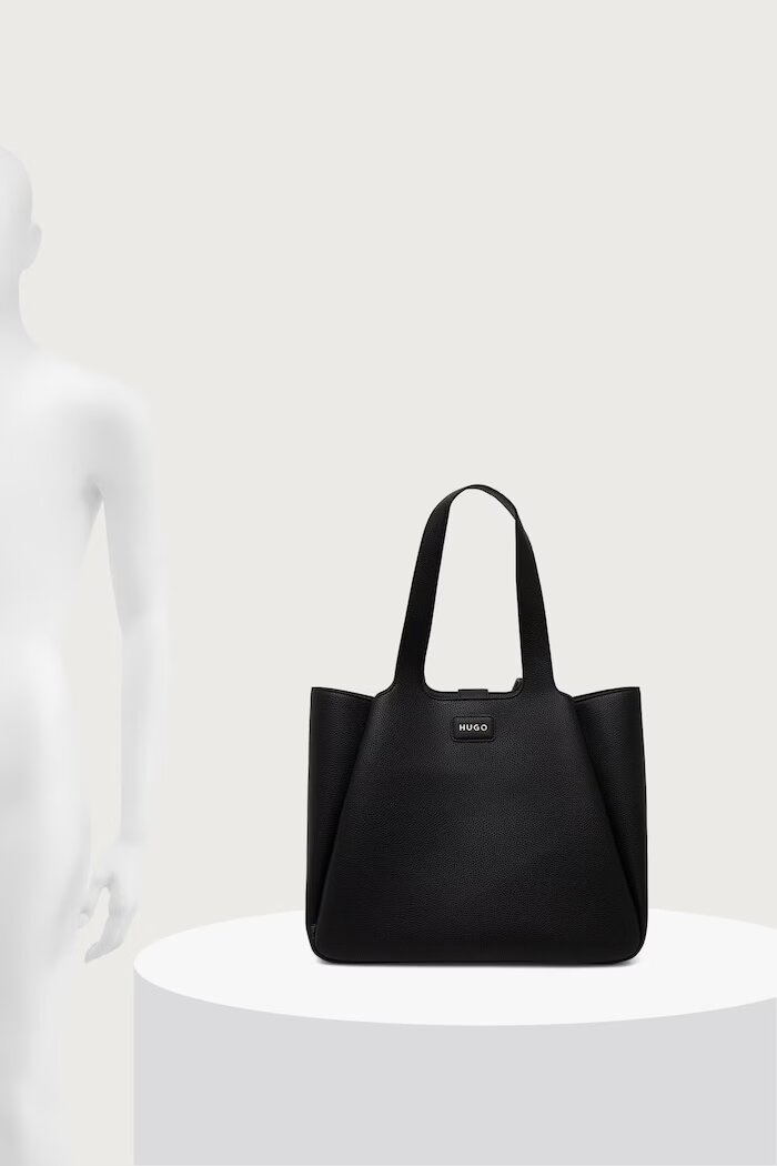HUGO шопинг чанта дамска от имитация на кожа Orin_Tote черна 50557827