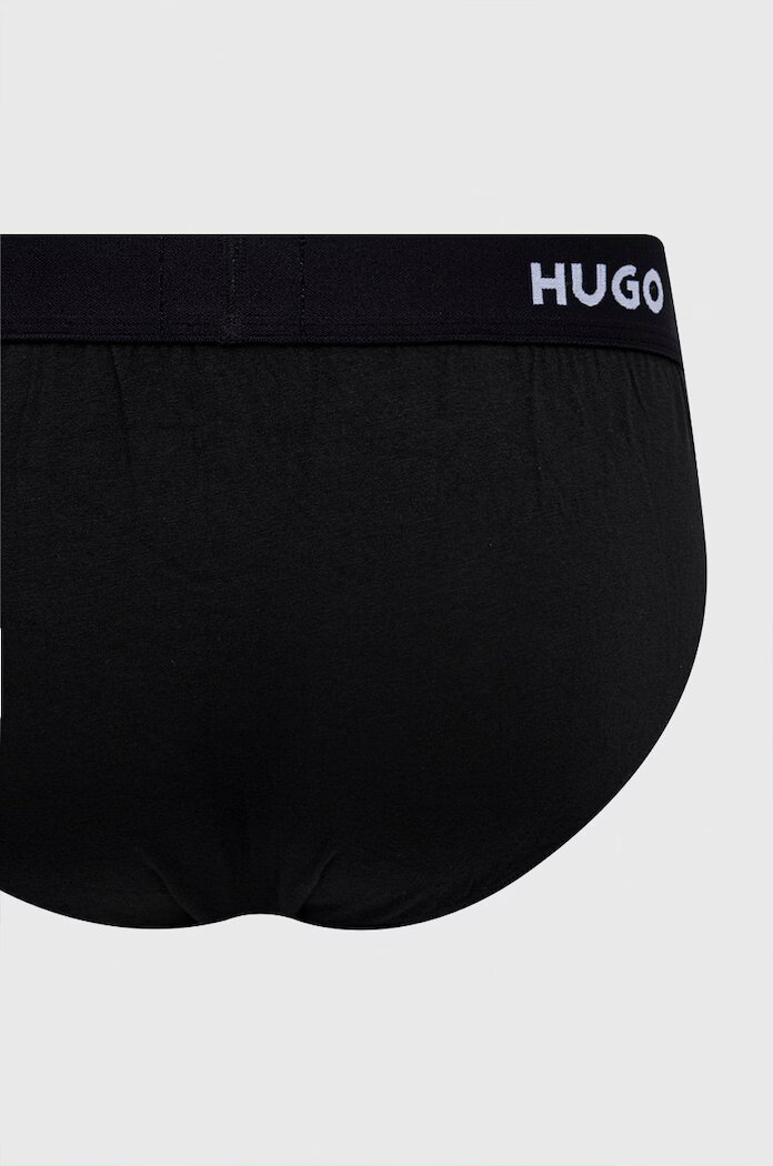 HUGO Слипове (3 чифта) HIPBRIEF TRIPLETPACK мъжки в черно 50469763