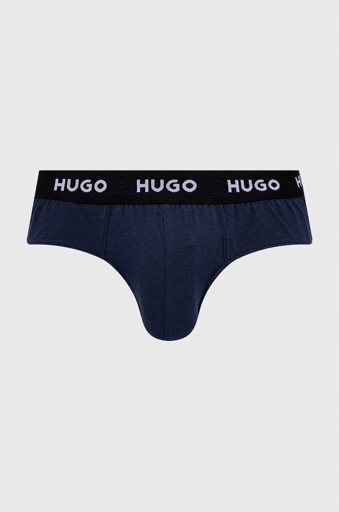 HUGO Слипове (3 чифта) HIPBRIEF TRIPLETPACK мъжки в тъмносиньо 50469763
