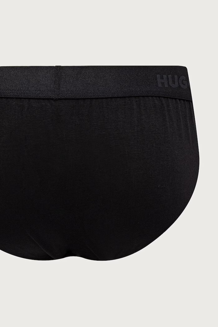 HUGO слипове мъжки от памук с еластан HIPBRIEF TRIPLETPACK 3 броя сиви 50532570