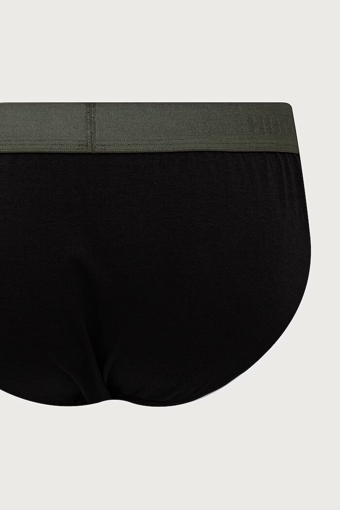 HUGO слипове мъжки от памук с еластан HIPBRIEF TRIPLETPACK 3 броя сиви 50532570
