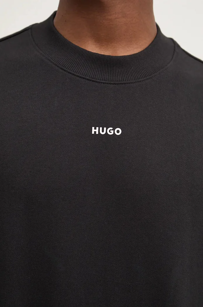 HUGO суичър мъжки от памук Dapocrew черен 50525892
