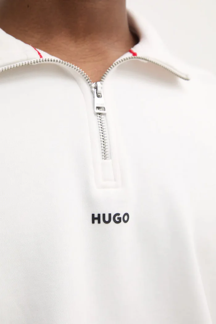 HUGO Суичър мъжки от памук Durty244 бял 50525881