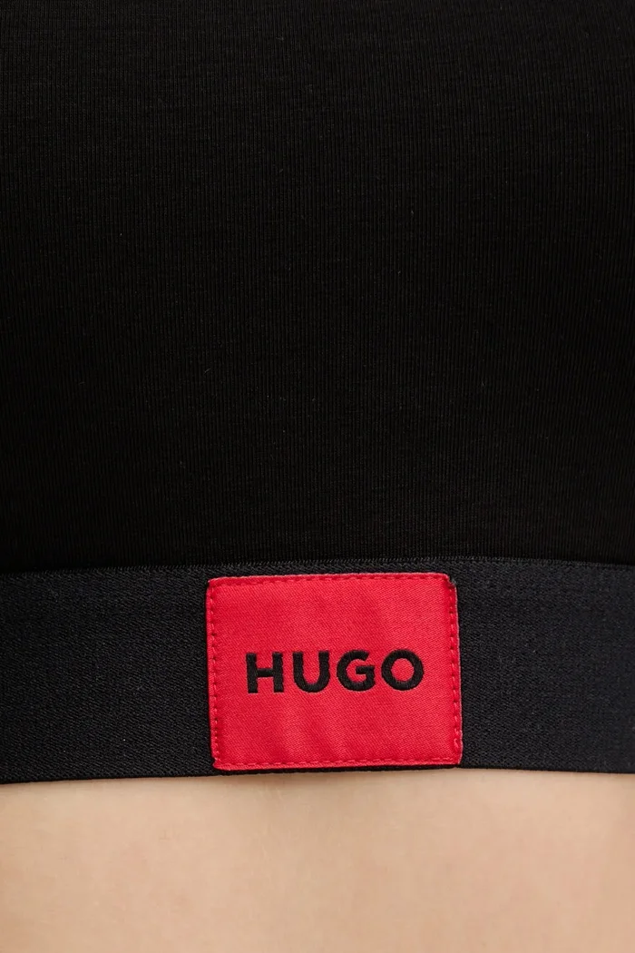 HUGO Сутиен BRALETTE PAD.RED LAB в черно с изчистен дизайн 50545675