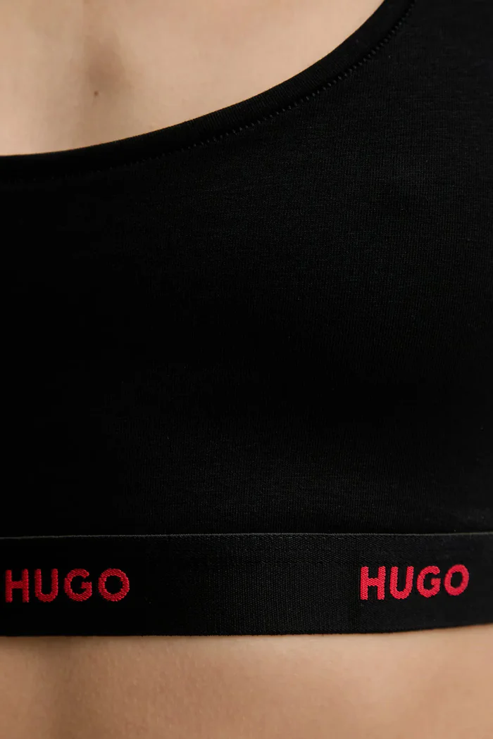 HUGO Сутиен ID BRALETTE в черно с изчистен дизайн 50557092