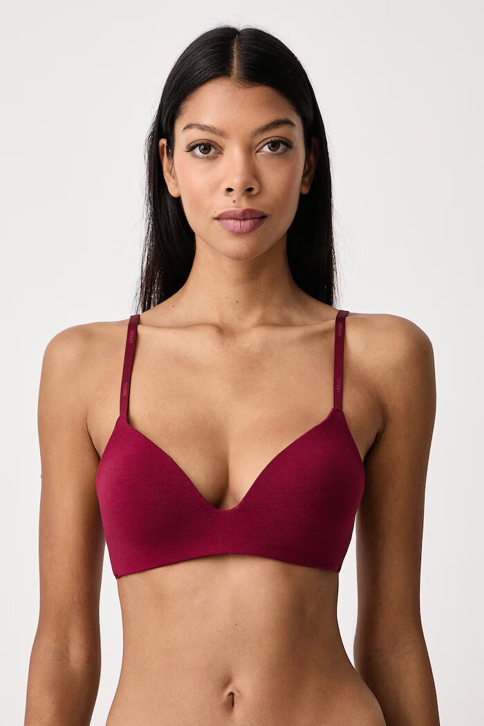 HUGO сутиен тип бралет ID BRALETTE PAD червен 50557078