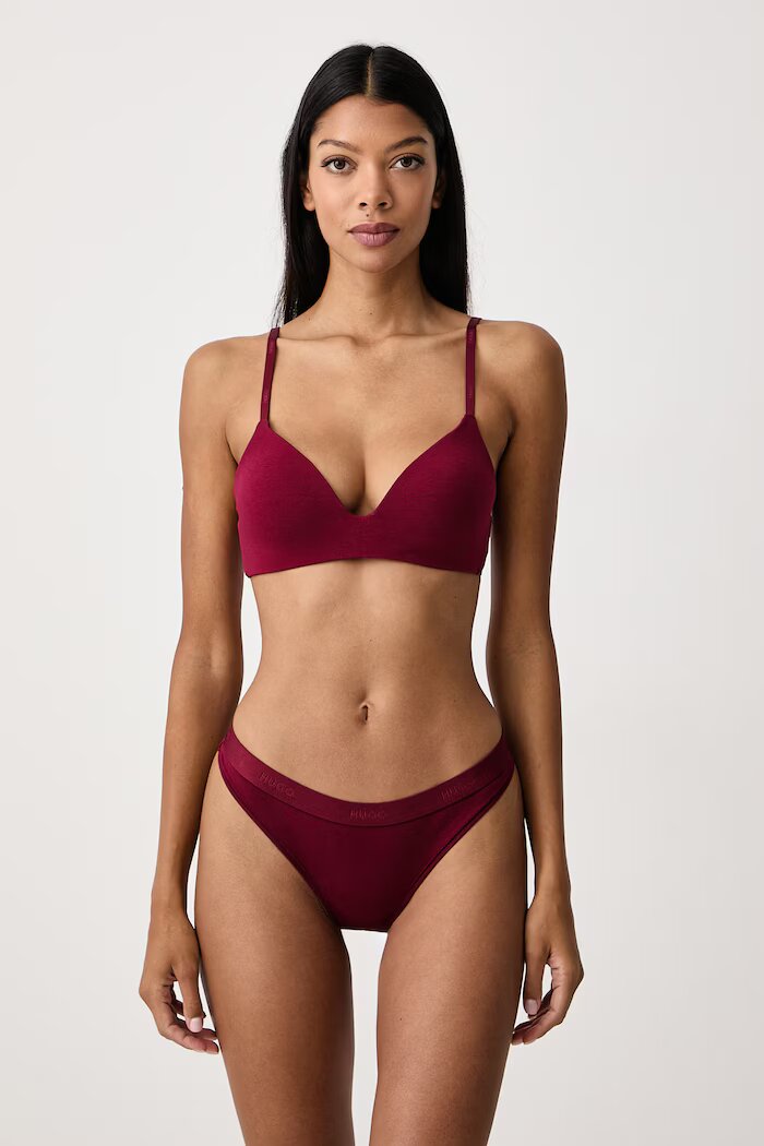 HUGO сутиен тип бралет ID BRALETTE PAD червен 50557078