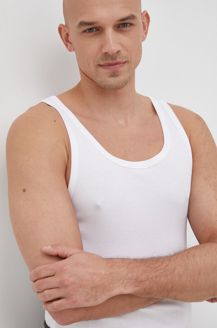 HUGO Тениска (2 броя) TANK TOP TWIN PACK в бяло 50469778